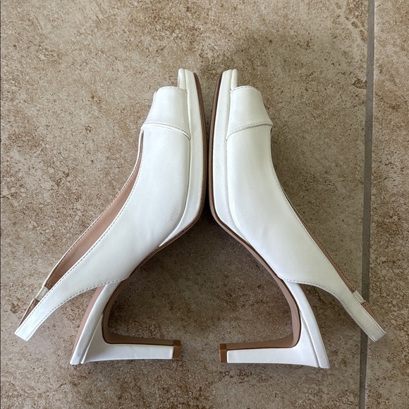 KELLY & KATIE Nerani White Heels size 9.5 - Picture 4 of 10
